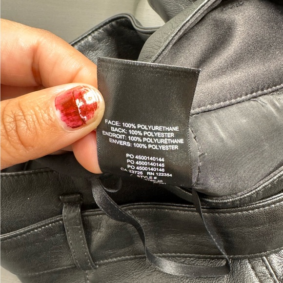 Babaton Vegan Leather Belted Pant - Picture 9 of 11